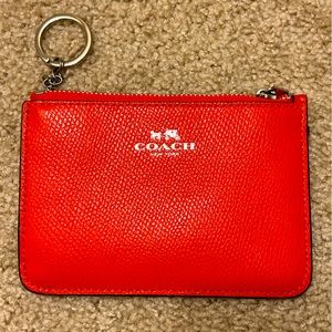COACH mini skinny keychain credit card/money holder